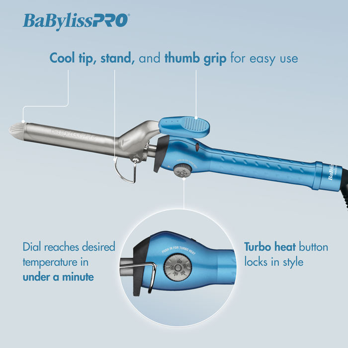 BaBylissPRO® Nano Titanium™ 1¼" Spring Curling Iron