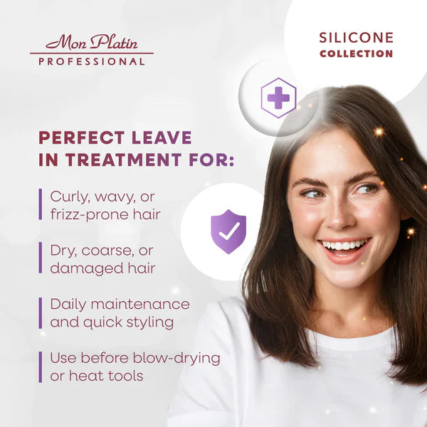 Silicone Hair Cream – Leave-In Detangler & Moisturizer for Curly, Wavy or Dry Hair – 17 oz / 500 ml