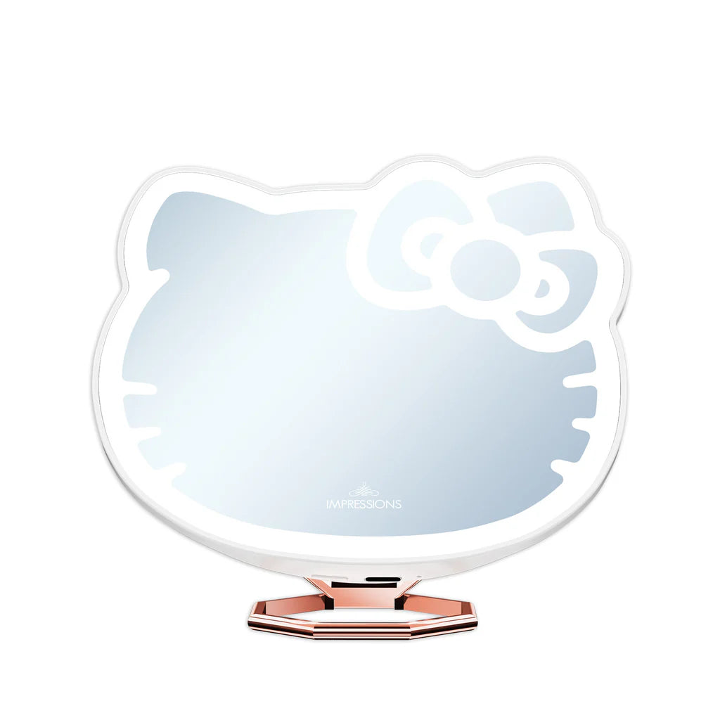 Hello KittyPocket Mirror with Ring Stand- White