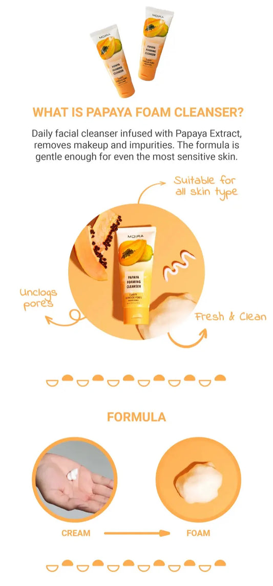 Moira Papaya Foaming Cleanser