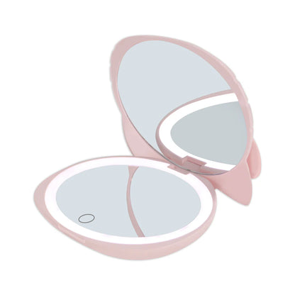 Hello Kitty® Kawaii Battery Compact Mirror with Special Finish- Color Matte Pink