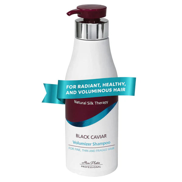 Black Caviar Volumizer Hair Shampoo - For Fine, Thin, Fragile Hair - Enriched with Black Caviar, Hair Shampoo for Damaged hair, Volume Shampoo, SLS/Salt Free