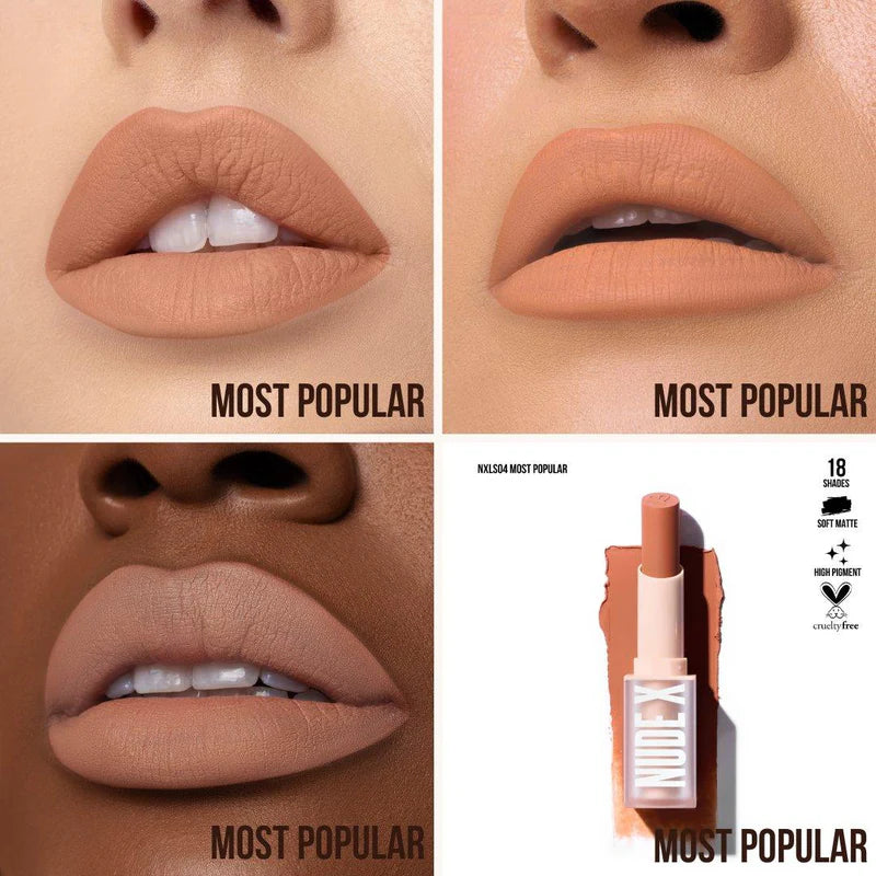 Nude X Soft Matte Lipstick Color: Most Popular