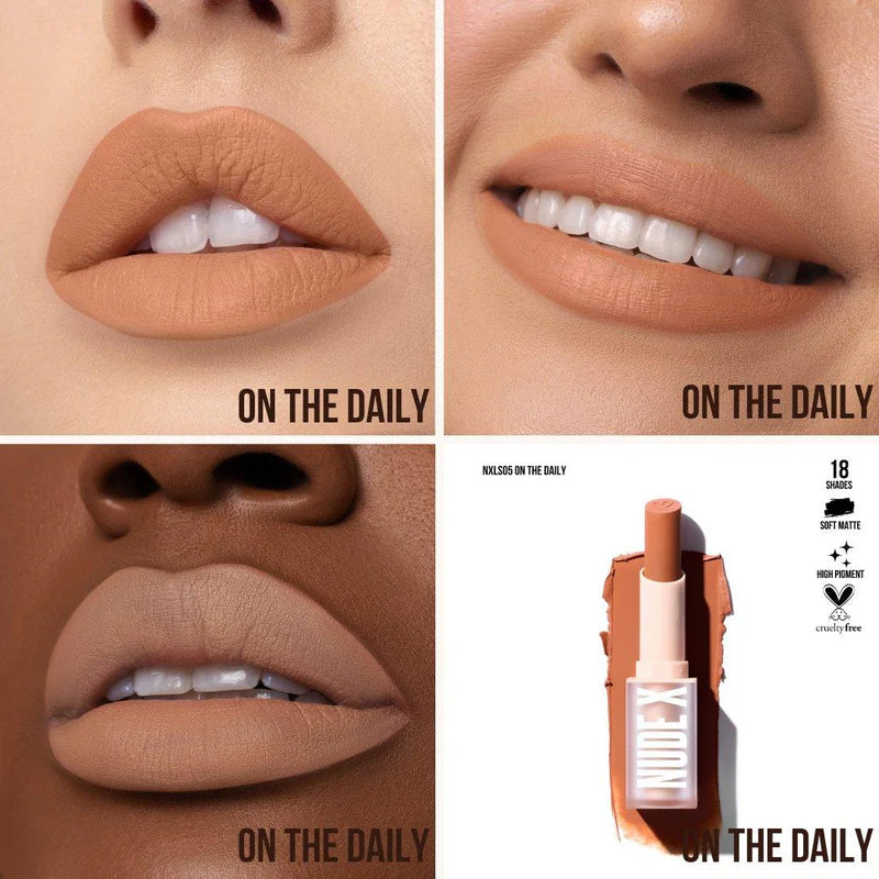 Nude X Soft Matte Lipstick Color: On the Daily