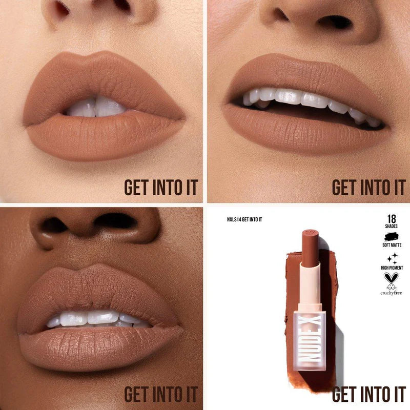 Nude X Soft Matte Lipstick Color: Get Into It