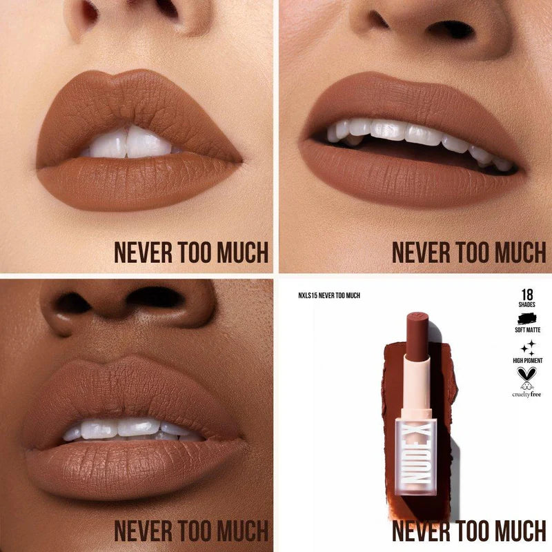 Nude X Soft Matte Lipstick Color: Never Too Much