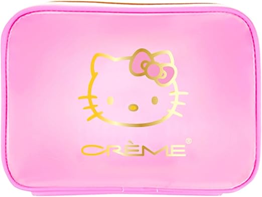 The Creme Shop Hello Kitty Perfect Pink Travel Case, Makeup & Cosmetic Bag